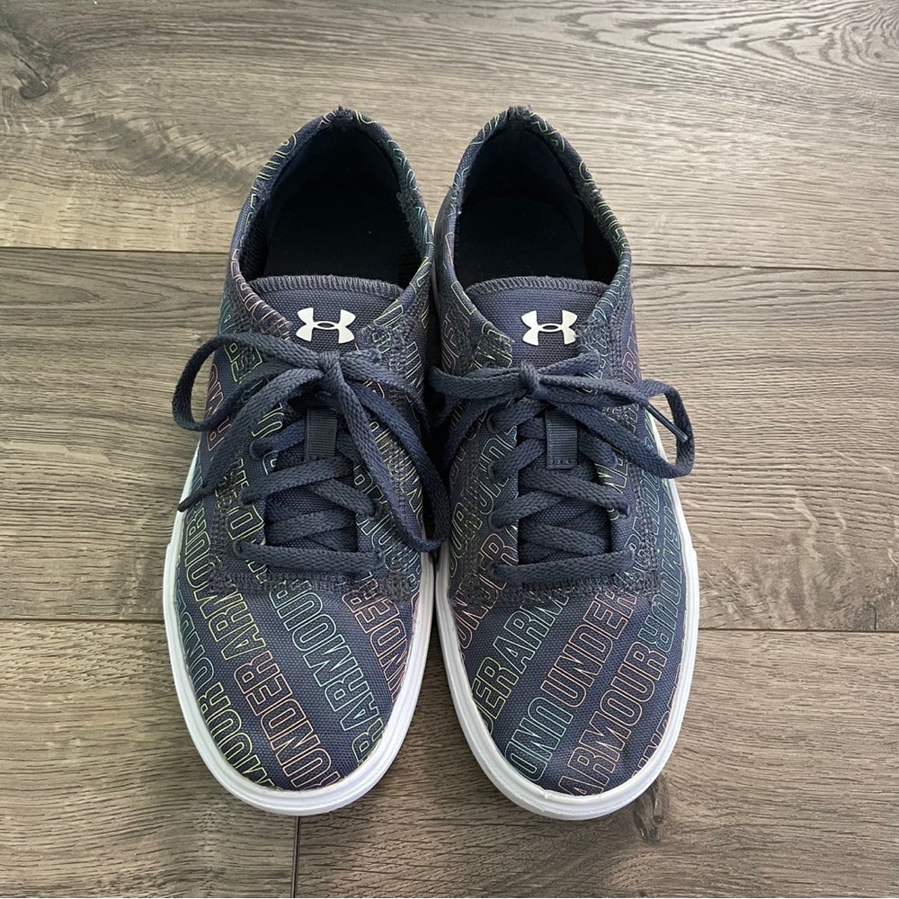 Under Armour Kickit2 Word Mark 4.5 Big Kids Sneakers - Picture 3 of 9